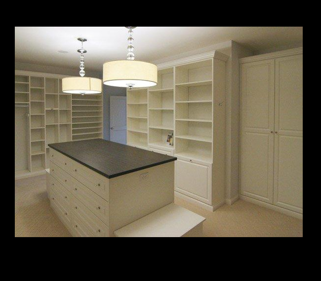 Center Islands for Walk In Closets
